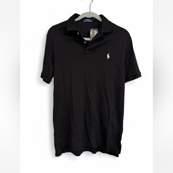 Ralph Lauren Men's Classic Black Polo Shirt - Picture 1 of 3